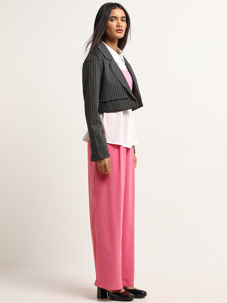 Wardrobe Pink Straight-Leg Pants