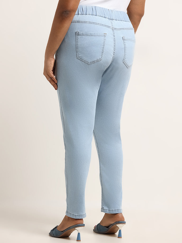 Gia Blue Slim Fit Mid Rise Jeggings