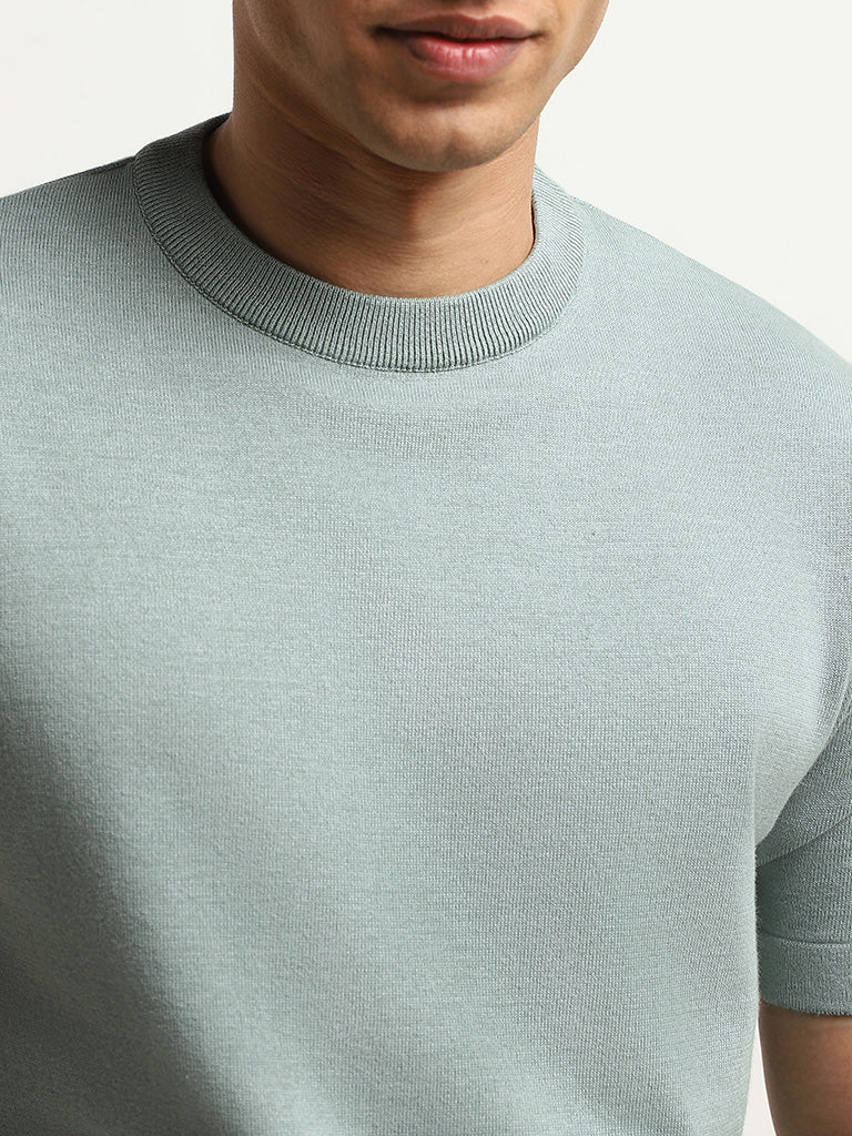 Ascot Sage Cotton Relaxed Fit T-Shirt