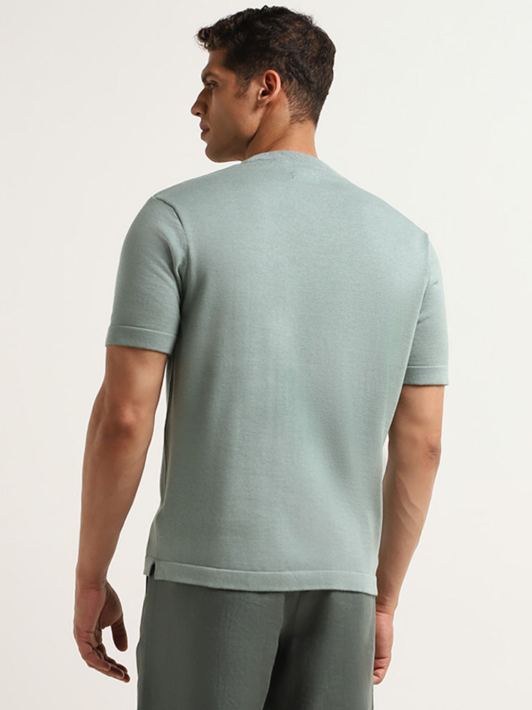 Ascot Sage Cotton Relaxed Fit T-Shirt