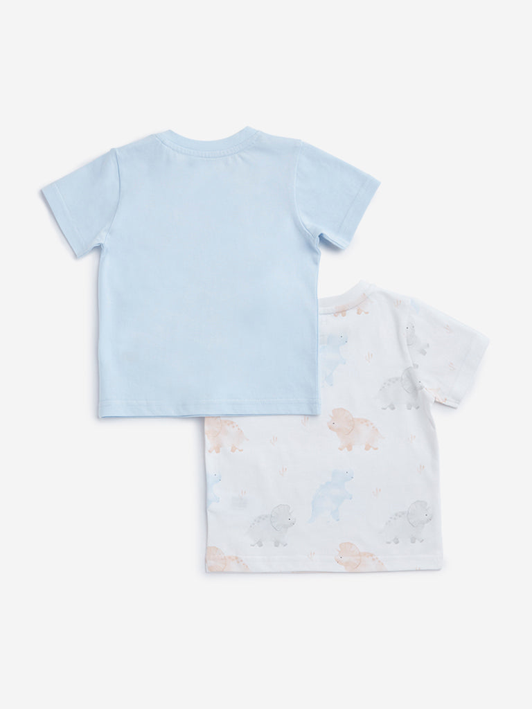 HOP Baby Multicolor Printed T-Shirt - Pack of 2