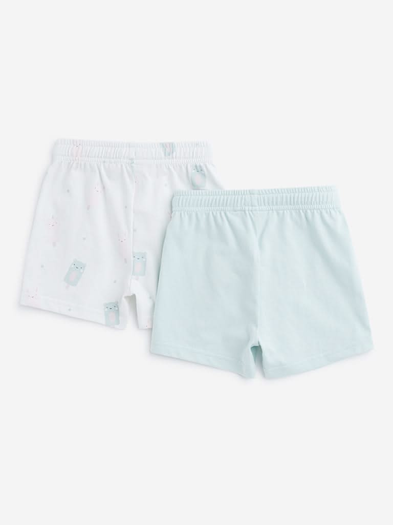 HOP Baby Multicolor Printed Shorts - Pack of 2