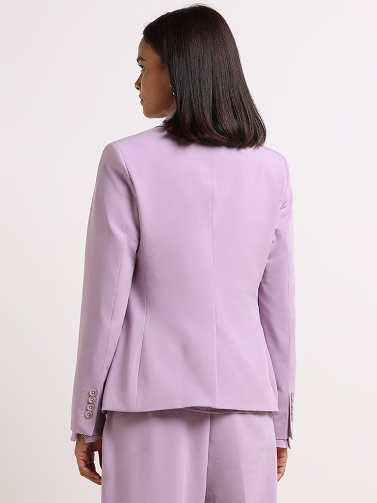 Wardrobe Lilac Relaxed-Fit Blazer