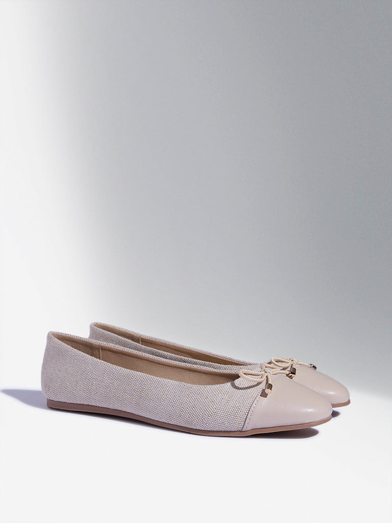 LUNA BLU Ivory Jute Ballerina