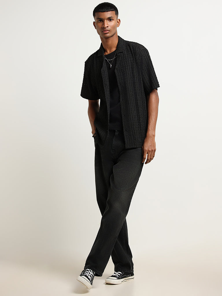 Nuon Black Relaxed Fit Shirt