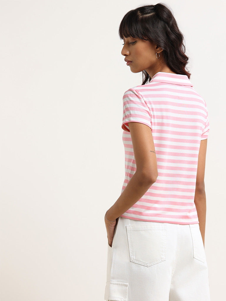 Nuon Pink Polo T-Shirt