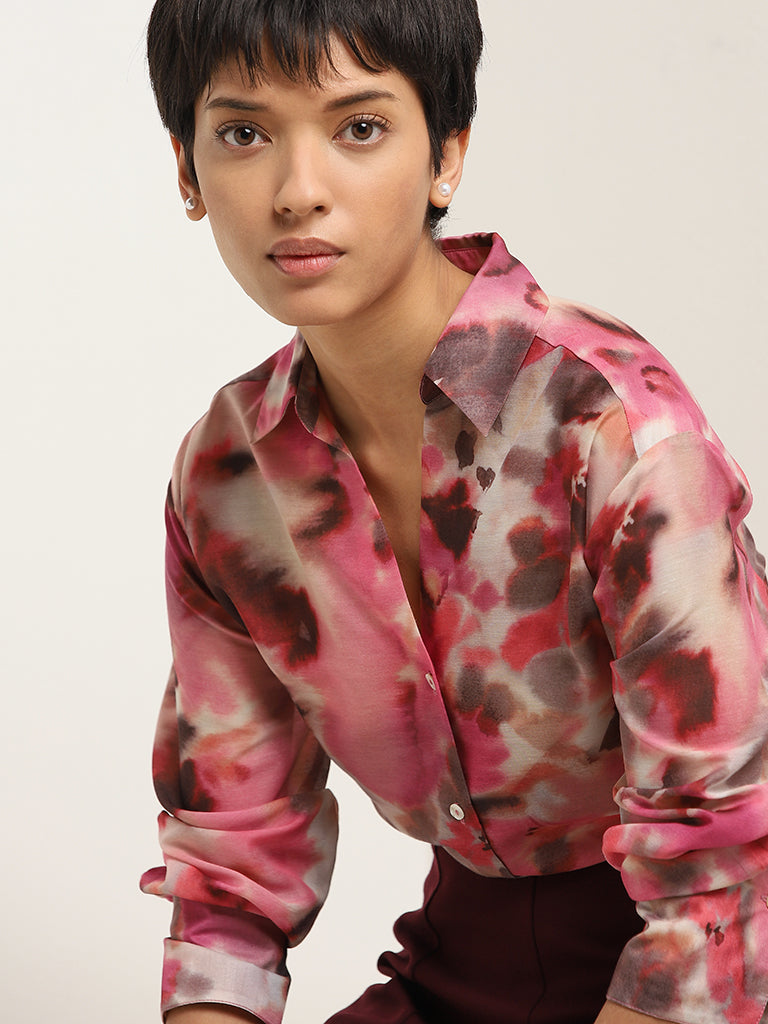 Wardrobe Pink Tie-Dye Shirt