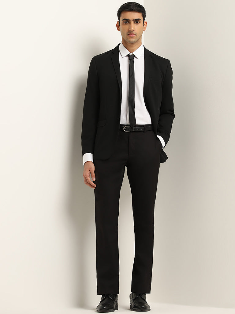 WES Formals White Slim Fit Shirt