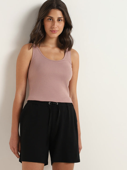 Wunderlove Brown Ribbed Camisole