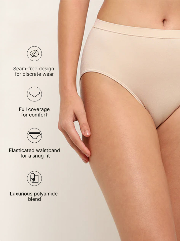 Wunderlove Almond Seamfree Full Brief