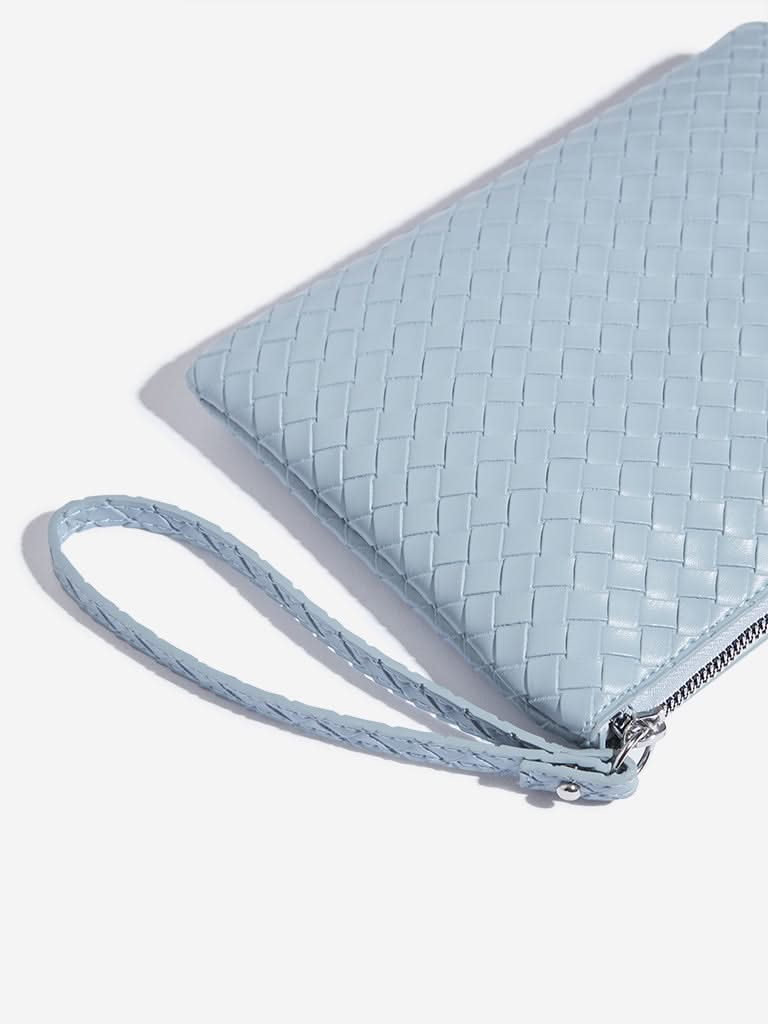 Studiowest Blue Textured Pouch