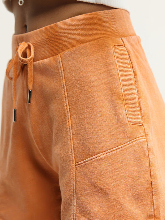 Studiofit Orange Cotton Shorts