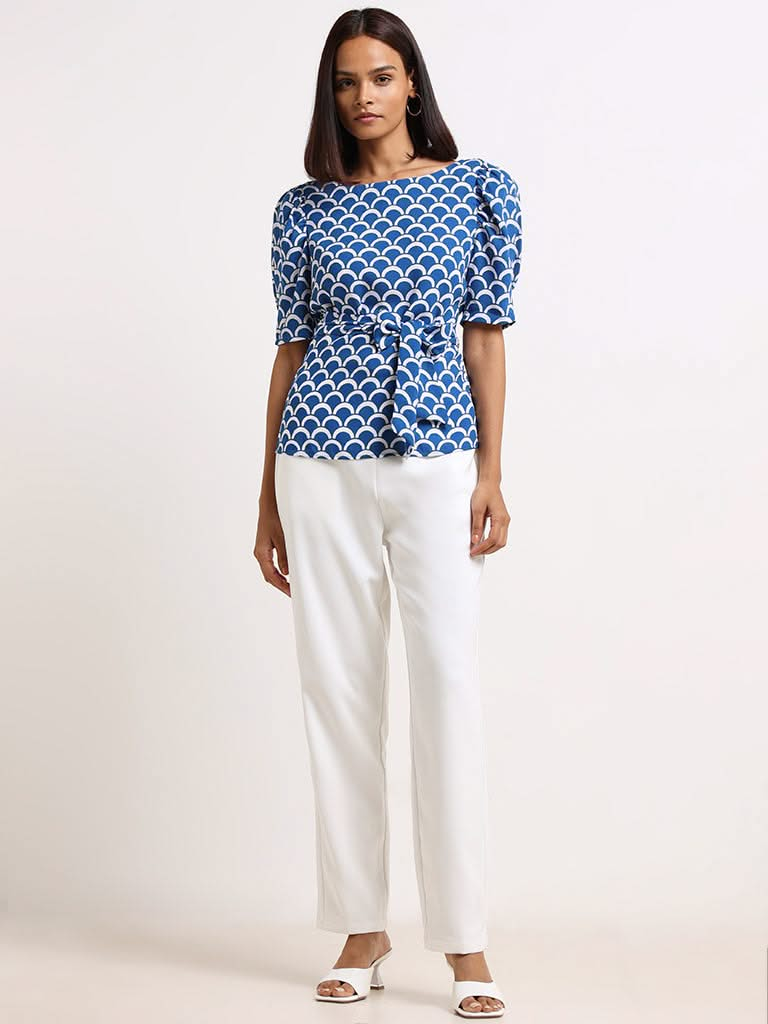 Wardrobe Blue Printed Top