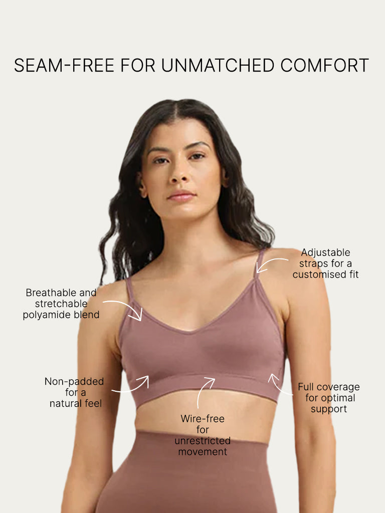 Wunderlove Taupe Seamfree Bra