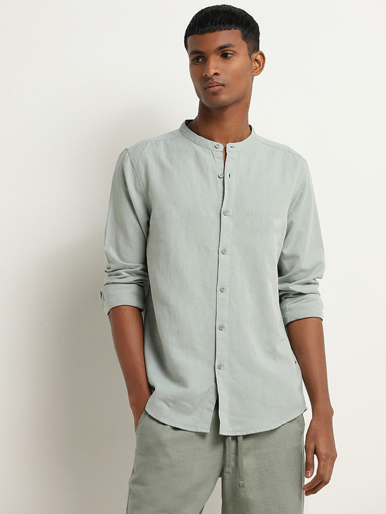 ETA Sage Resort Fit Blended Linen Shirt