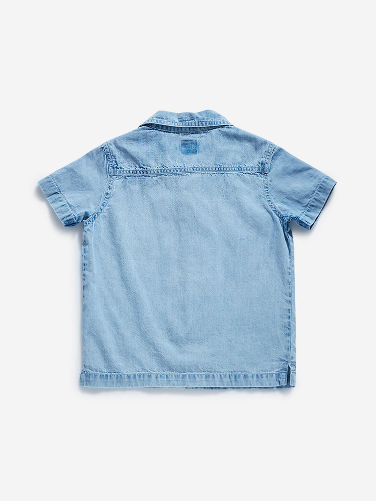 HOP Kids Light Blue Chambray Shirt