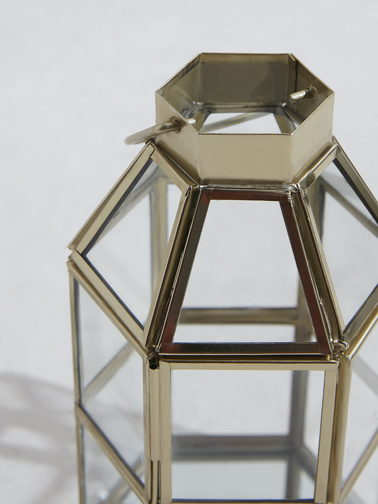 Westside Home Gold Hexagonal Lantern