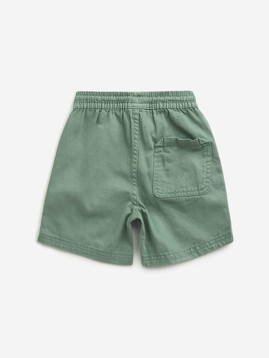 HOP Kids Sage Relaxed Fit Mid Rise Shorts