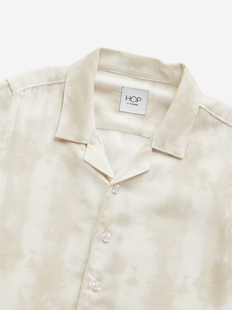 HOP Kids Off-White Abstract Shirt