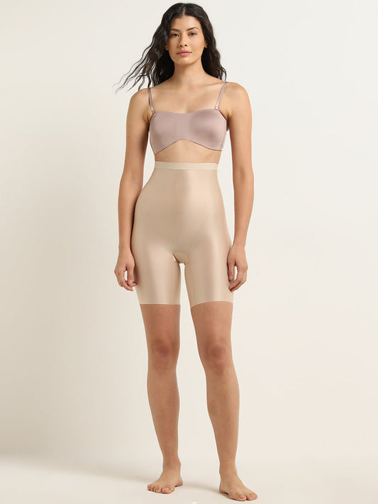 Wunderlove Beige High-Rise Shapewear