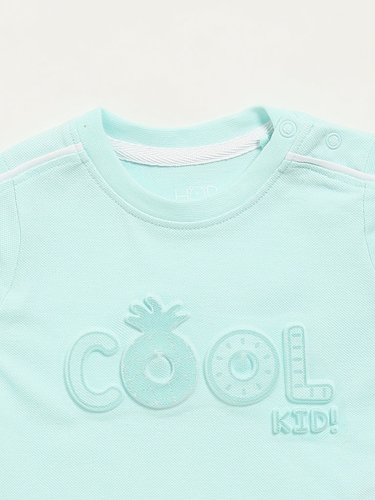 HOP Baby Mint Text Design T-Shirt