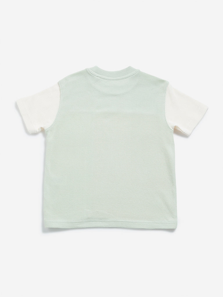 HOP Kids Multicolour Colour blocked T-Shirt