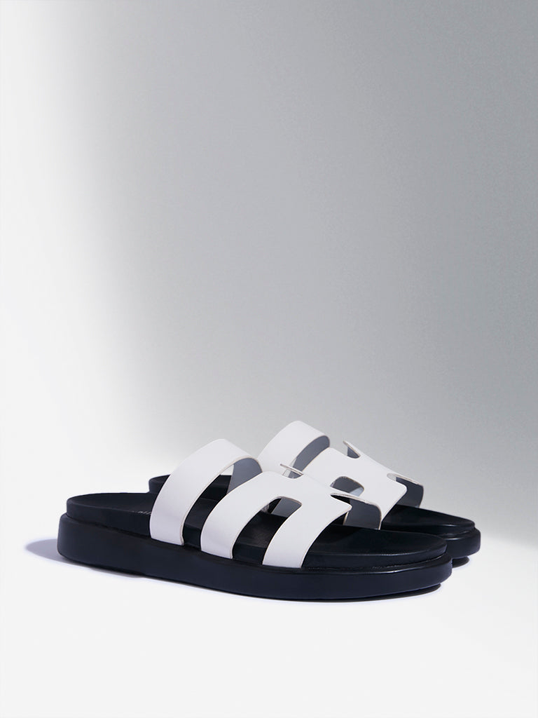 LUNA BLU White Comfort Sandals