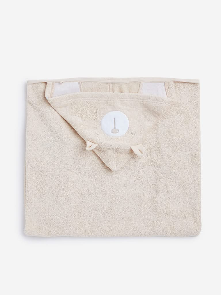 HOP Baby Beige Hooded Towel