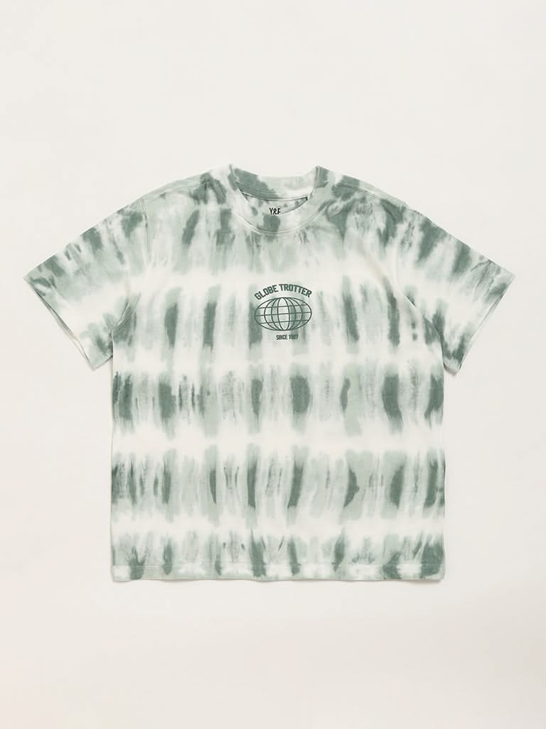 Y&F Kids Green Tie-Dye T-Shirt