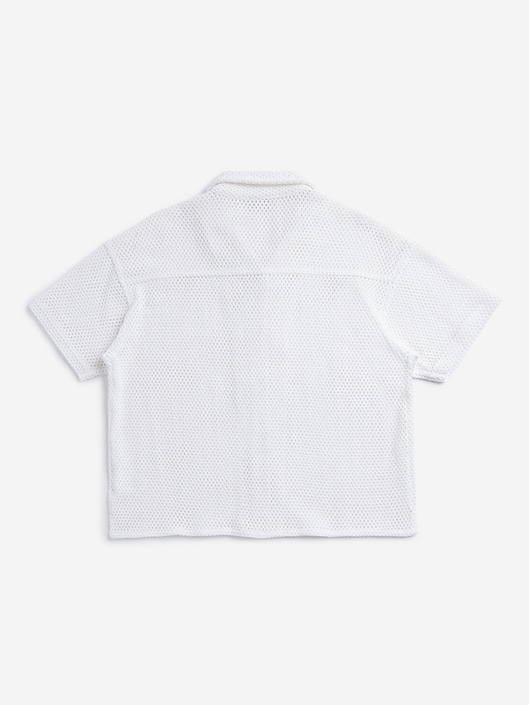 Y&F Kids White Knitted Shirt