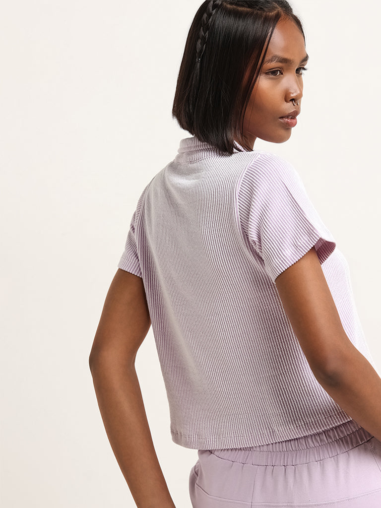 Studiofit Lilac Textured Top