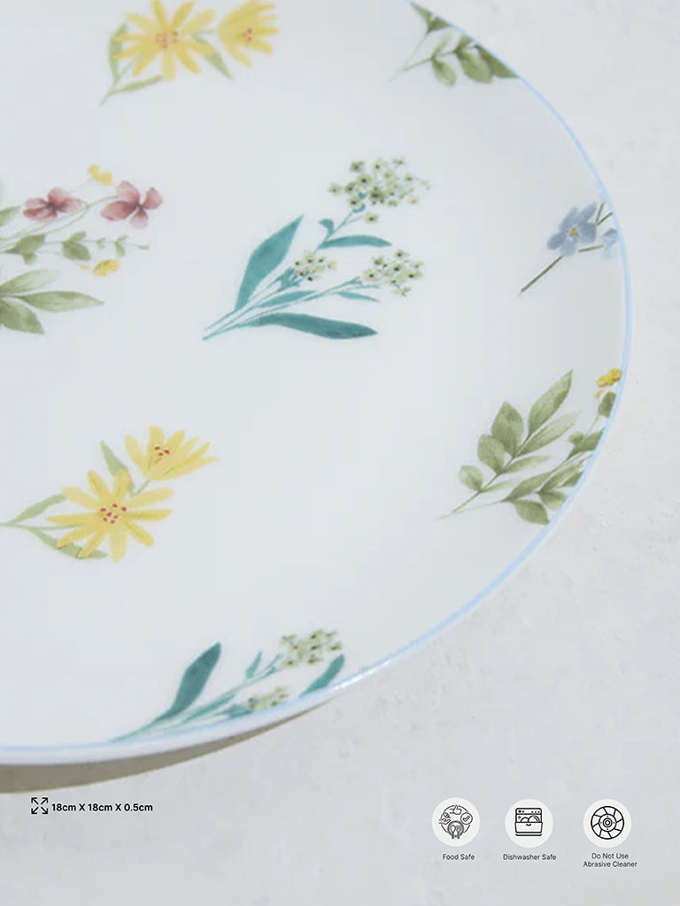 Westside Home Multicolour Floral Printed Side Plate