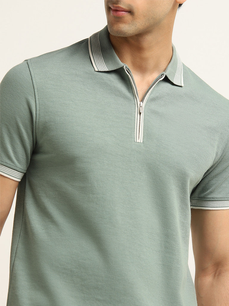 WES Casuals Sage Slim-Fit Polo T-Shirt