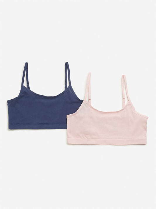 Y&F Kids Multicolour Crop Tops - Pack of 2