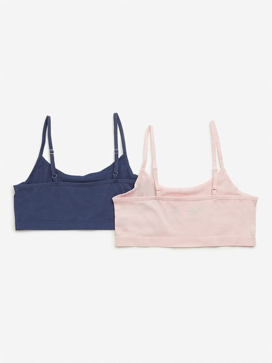 Y&F Kids Multicolour Crop Tops - Pack of 2