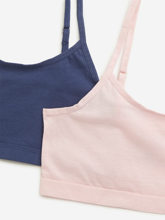 Y&F Kids Multicolour Crop Tops - Pack of 2