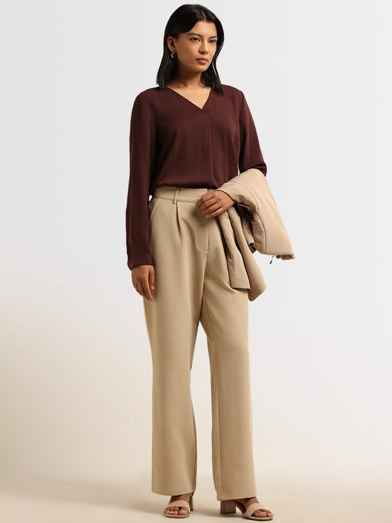 Wardrobe Brown Solid Top