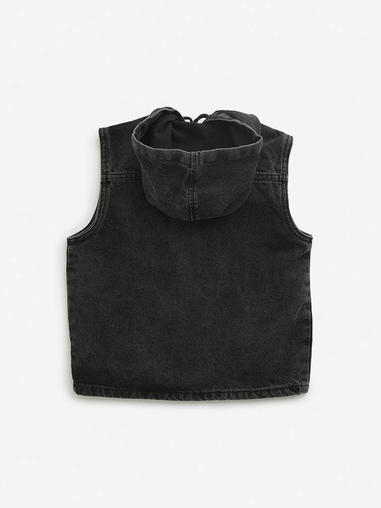 Y&F Kids Charcoal Denim Jacket