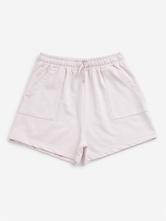 Y&F Kids Pink Mid Rise Shorts