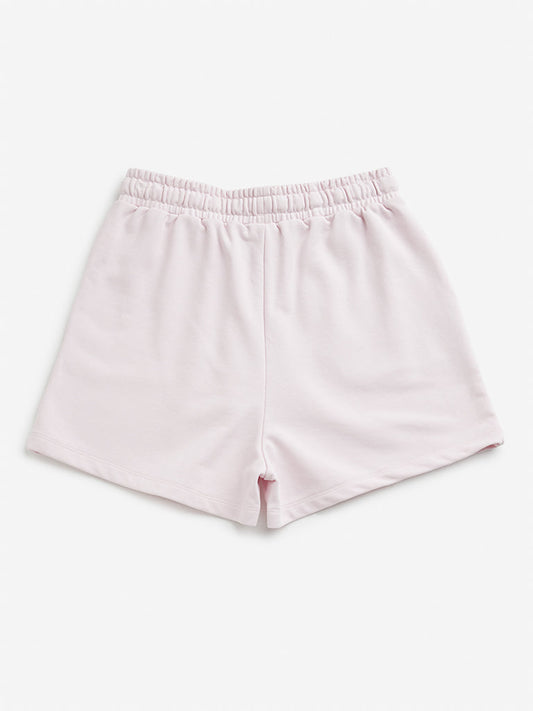 Y&F Kids Pink Mid Rise Shorts