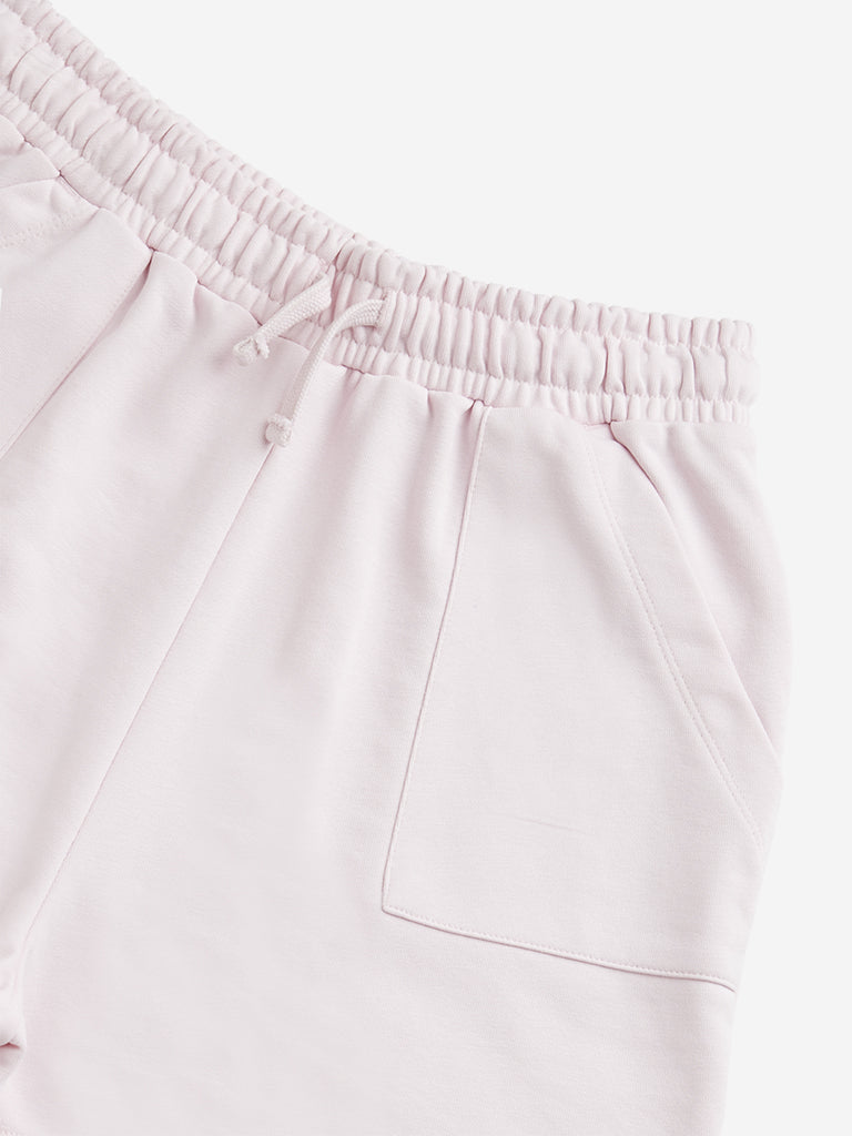 Y&F Kids Pink Mid Rise Shorts