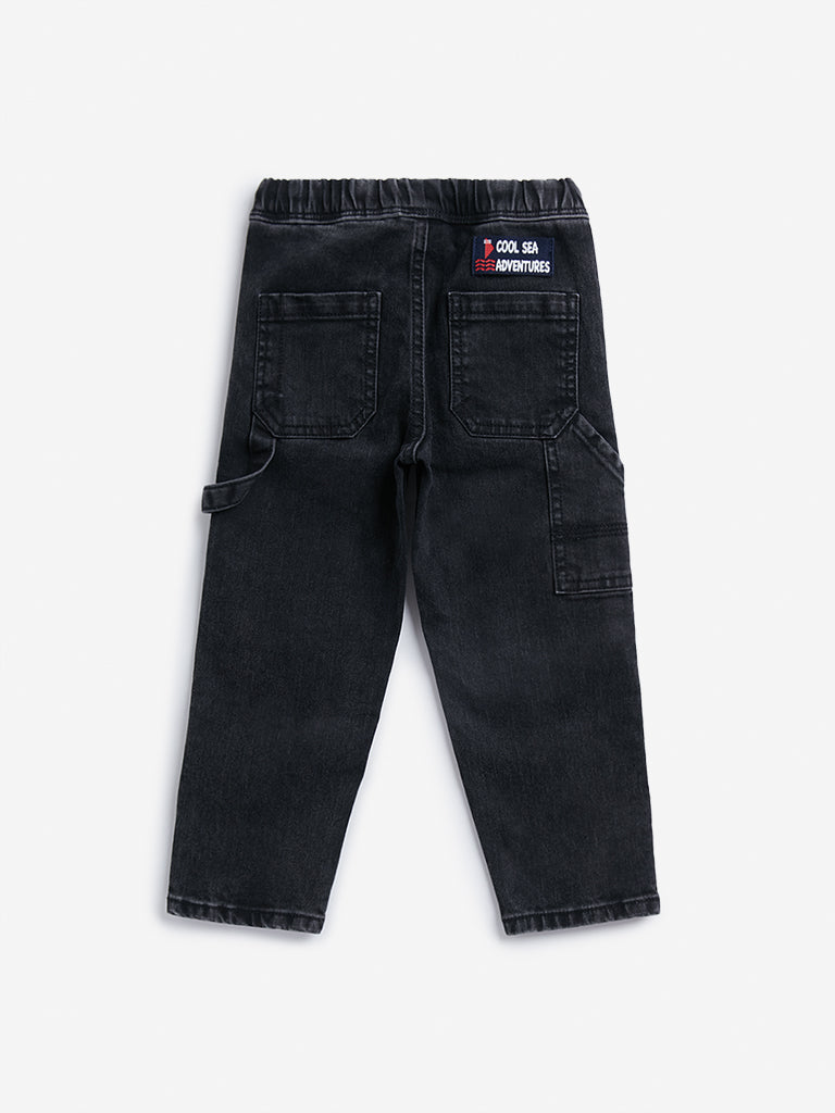 HOP Kids Charcoal Mid Rise Skinny Fit Jeans