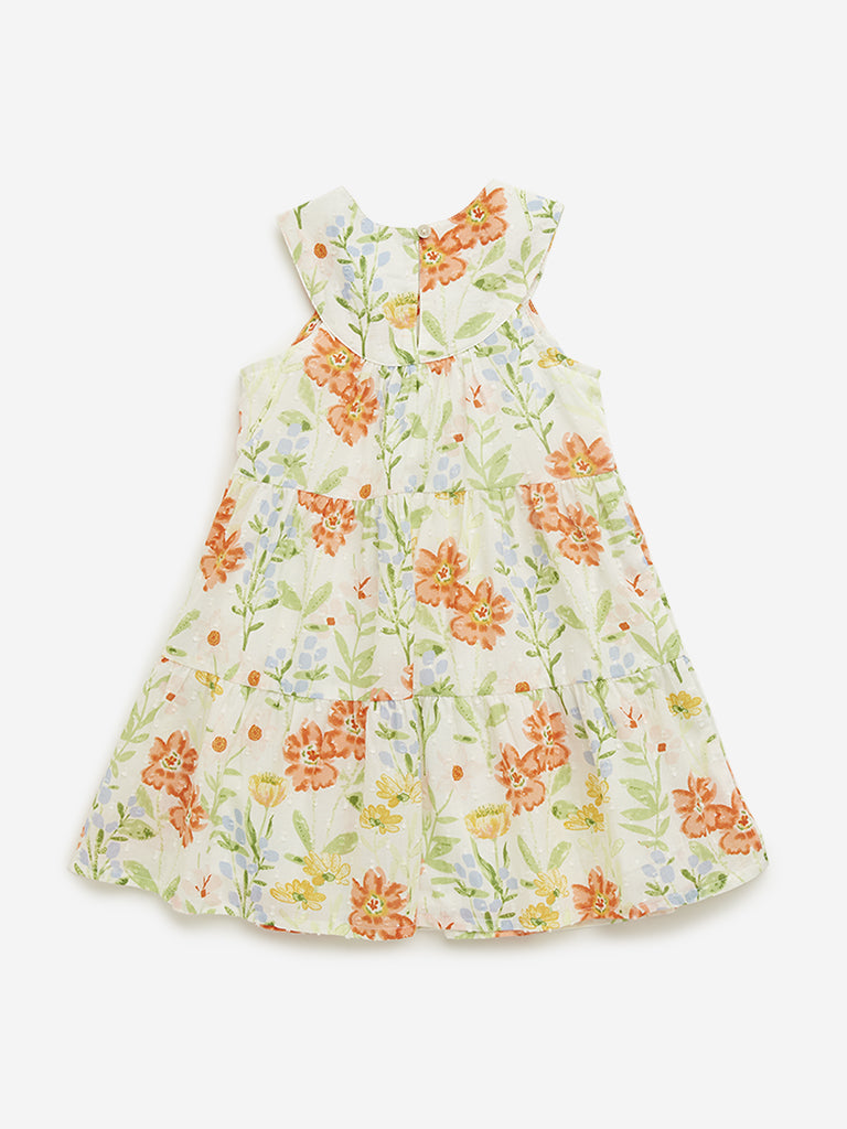 HOP Kids Multicolour Floral Tiered Dress