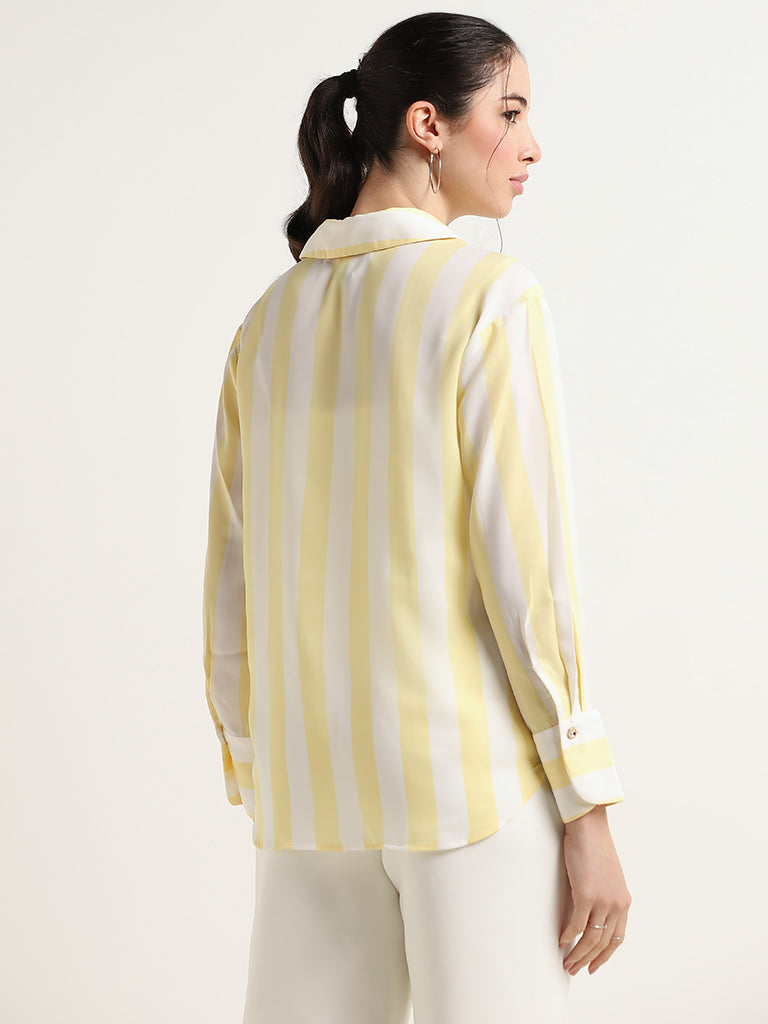 Wardrobe Yellow Striped Shirt