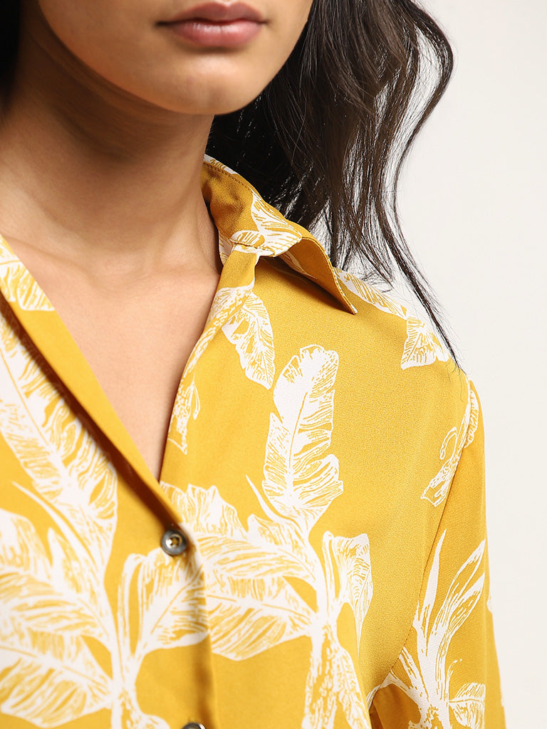 Wardrobe Yellow Printed Shirt