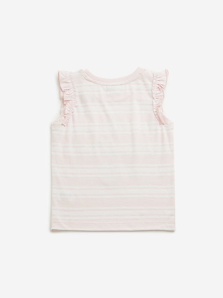 HOP Kids Light Pink Floral Top