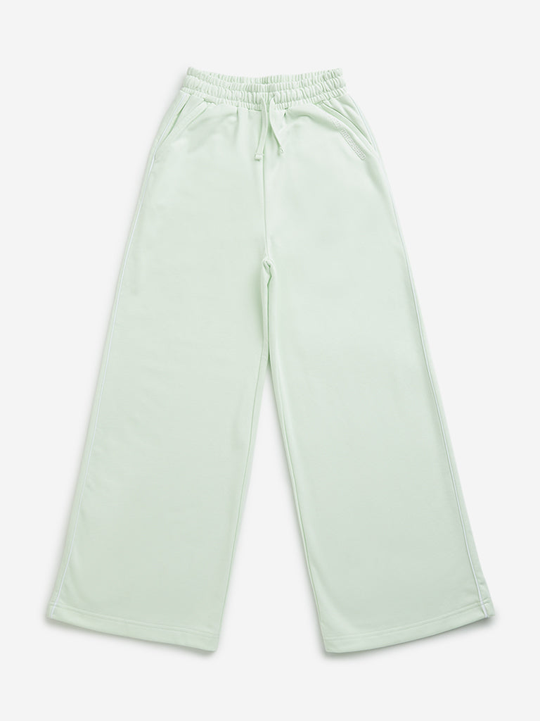 Y&F Kids Light Green Mid-Rise Pants