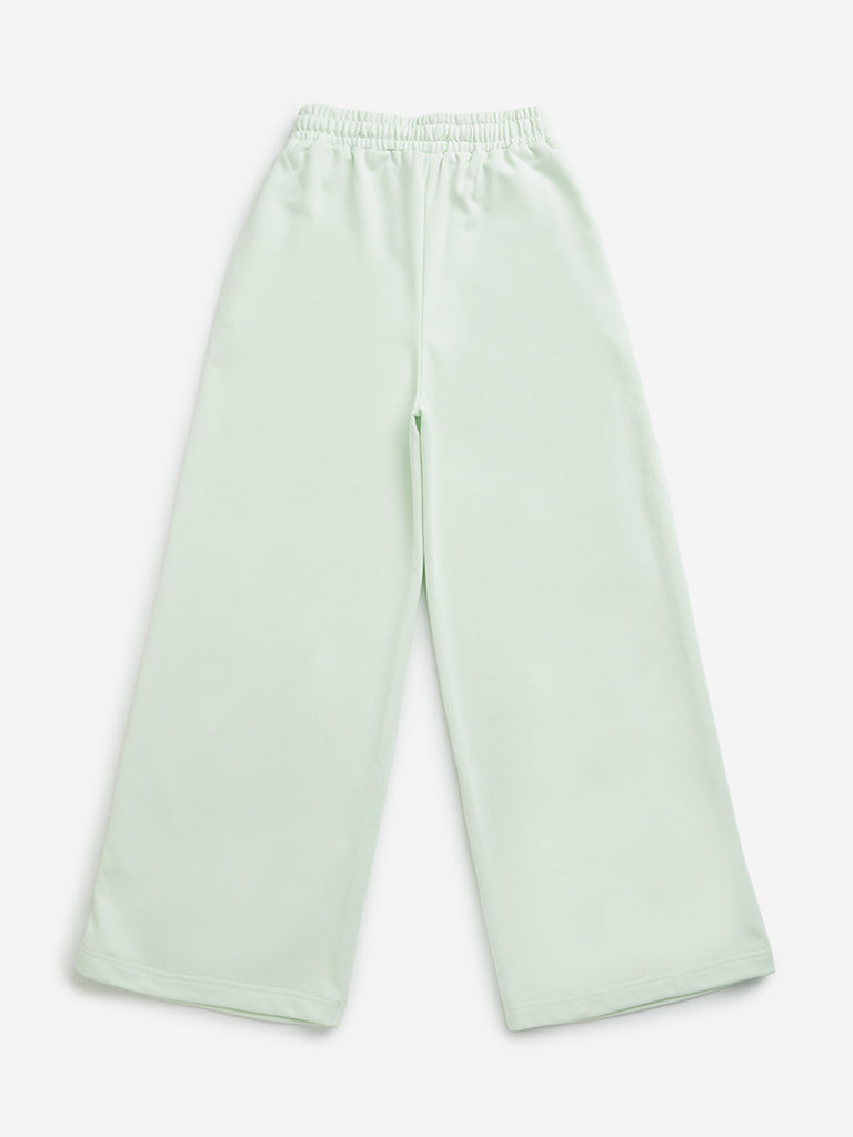 Y&F Kids Light Green Mid-Rise Pants