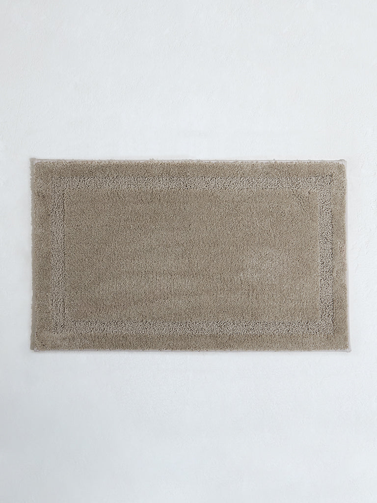 Westside Home Taupe Marshmellow Bath Mat