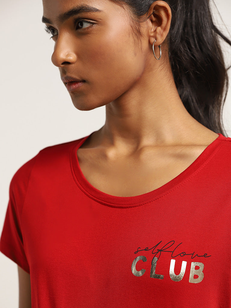 LOV Red Printed T-Shirt